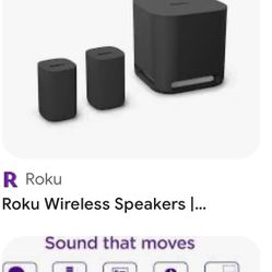 Roku Subwoofer And Wireless Speakers 