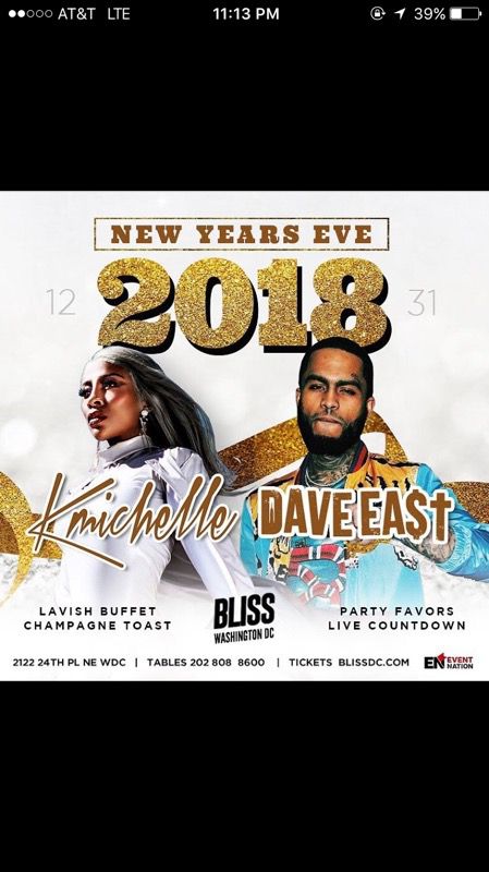 Dave East & K.Michelle Live in Concert New Years Eve