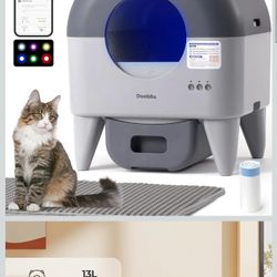 Duabes Cat Litter Box, Self Cleaning 