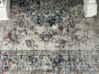 Distressed Medallion Area Rug