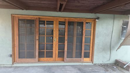 Wood French Door Set with Sidelights