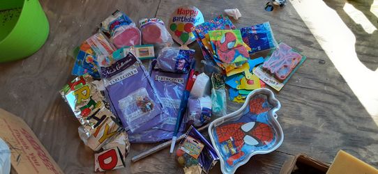 Birthday party supplies
