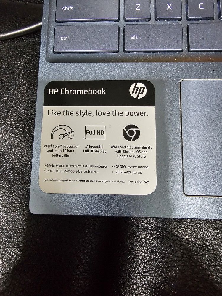 15' Chromebook Touchscreen