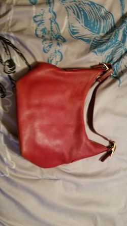 Leather red COACH