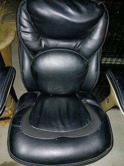 Desk Office Chair Sturdy Been In Storage. Padded Back Lumbar Support 
