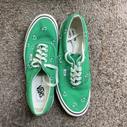 Green Paisley California Vans Size 11.5