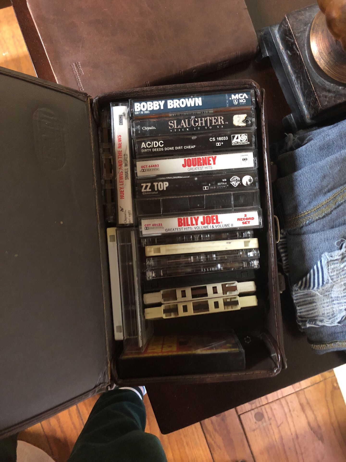 Box of old tapes