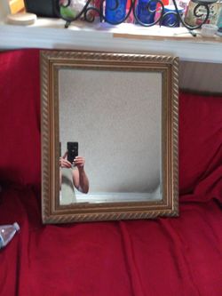 Nice Gold Frame Beveled Mirror 3 Ft Wide 30 In Tall Very Nice Old Mirror I'm Throwing In A Smaller Mirror With The Price