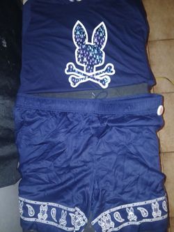 Psycho Bunny.     Summertime short set. Top &  Bottom