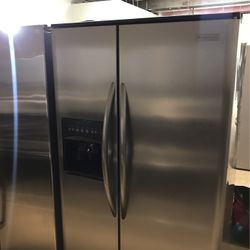 Frigidaire Refrigerator Side By Side Stainless 