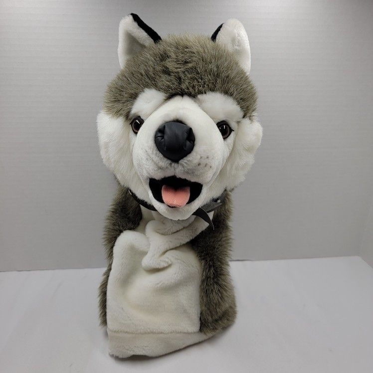 2003 ProActive Sports Siberian Husky Dog Wolf Golf Club Head Cover Plush Gray