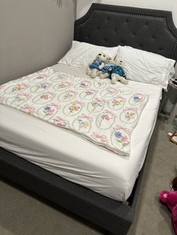 Full Size Bed Frame! Grey! $100