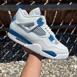Jordan 4 Military Blue (Size 6.5Y, 7Y, 9.5, 10, 10.5, 11, 12, 13)