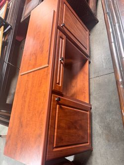 Tall Wood Storage Cabinet with Doors
