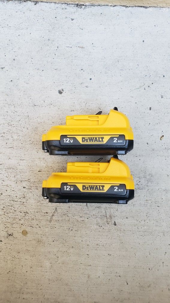 Dewalt 12v Batteries 2.0 Ah Brand New Price For Both