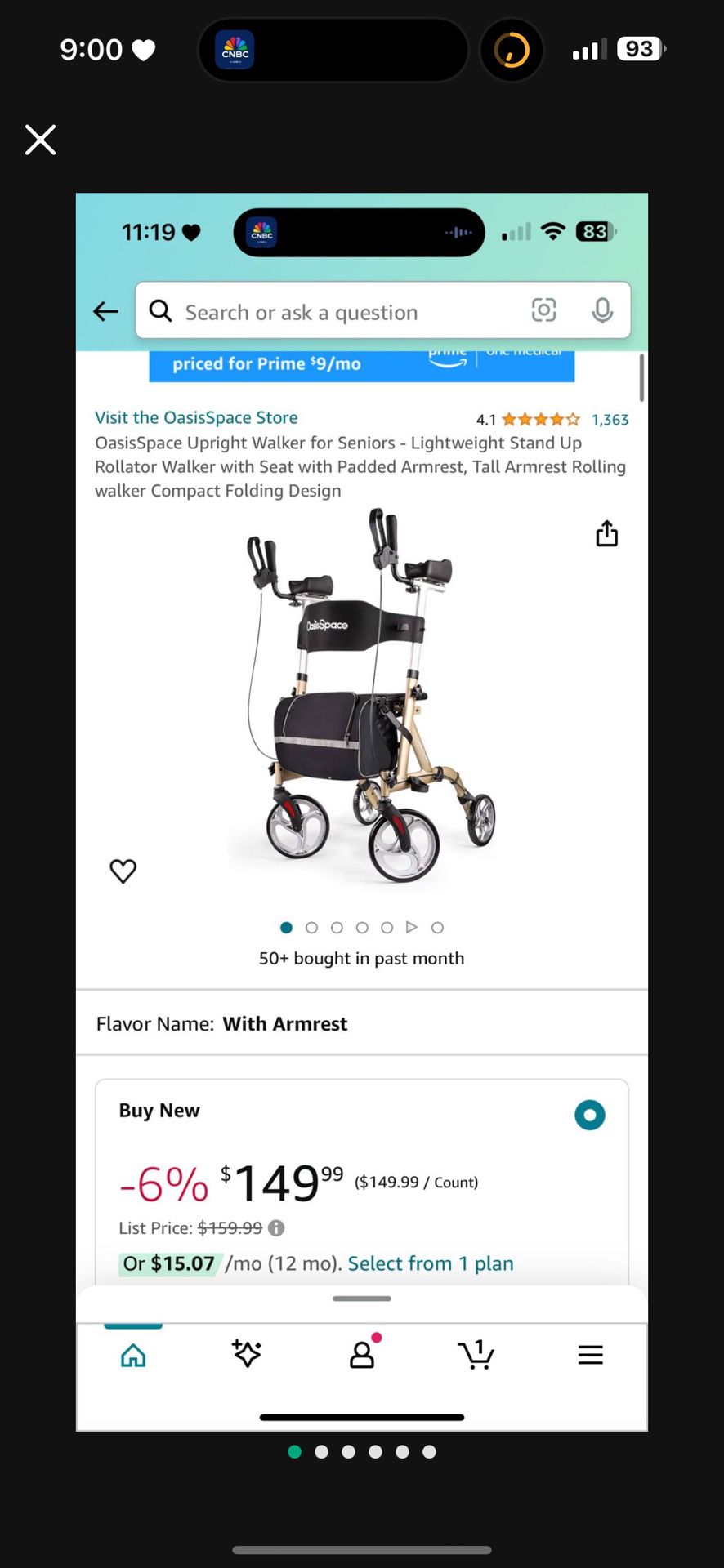 Brand New In Box: Mobility Rollator Walker : 1 At $50 Each Or $35 Each If Buying 2 Or More 