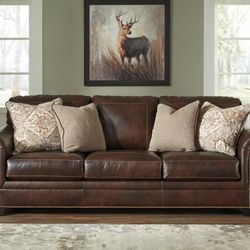 Roleson Leather Sofa
