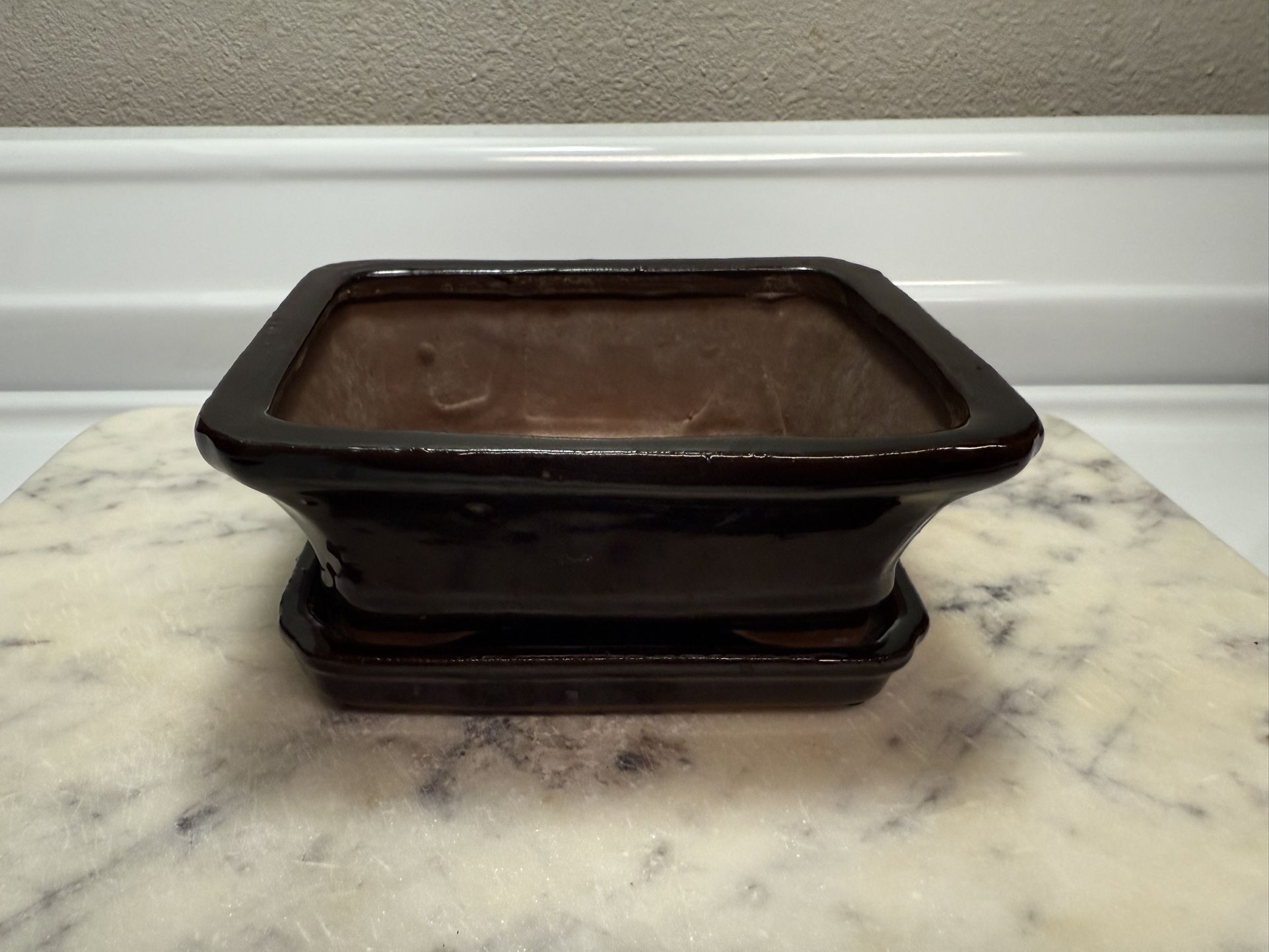 Real ceramic bonsai tree pot