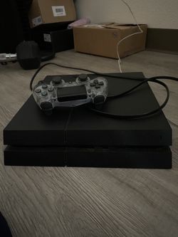 PS4 with controller