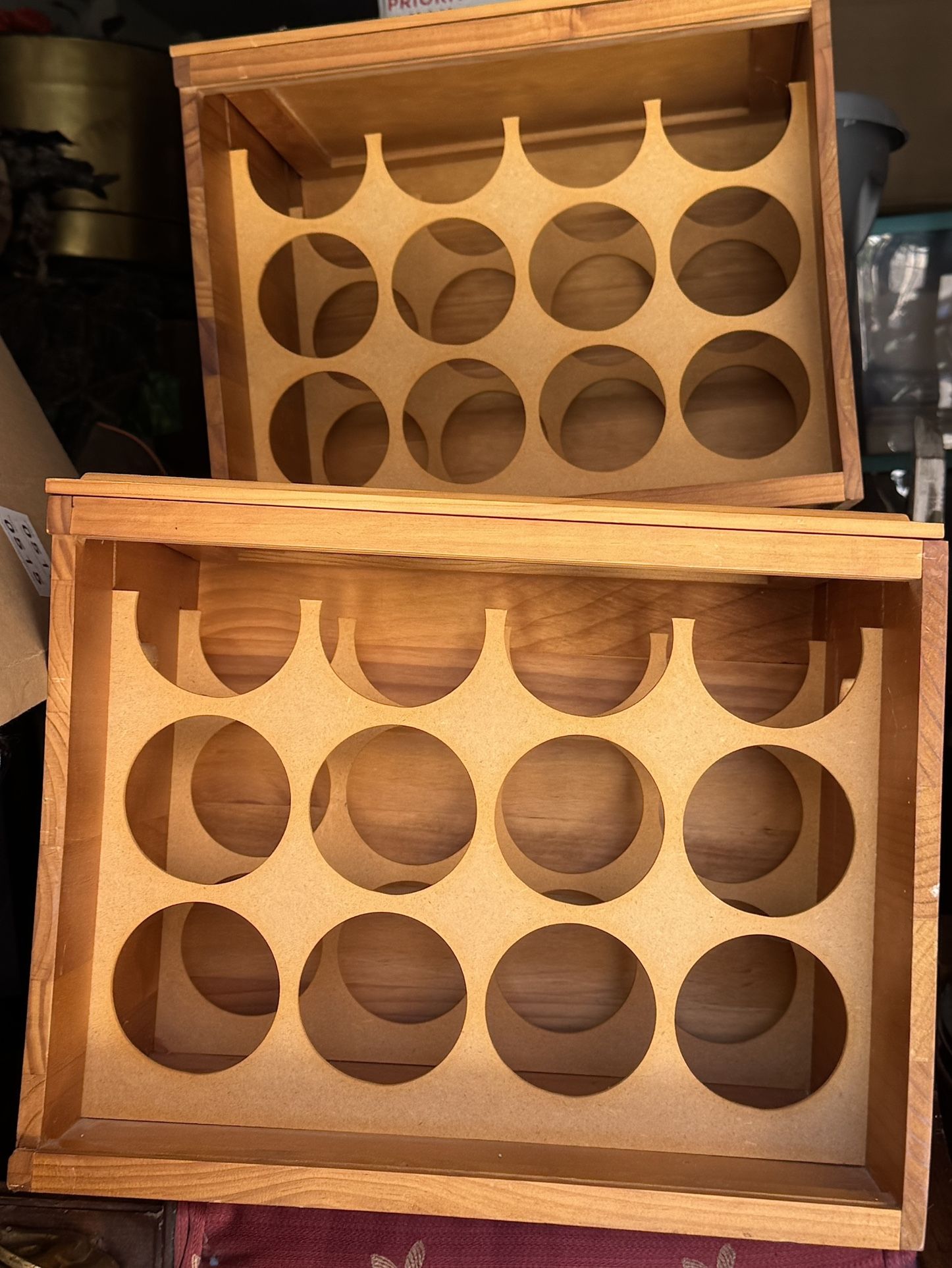 Wood Designer Wine Crates For File Boxes Or Wine Storage