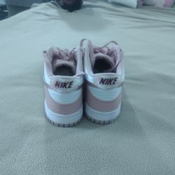 Pink velvet pat and leather Nike Air forces 7y
