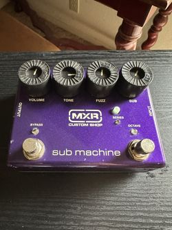 MXR Custom Shop Sub Machine Fuzz Pedal – Deep Fuzz & Sub-Octave Power