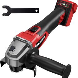 Cordless Angle Grinder Compatible with Milwaukee 18V Battery (NO BATTERY), 4-1/2 Inch Angle Grinder Power Tool with Spanner, 3 Variable Speed, MAX 850