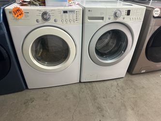 WASHER AND GAS DRYER LG