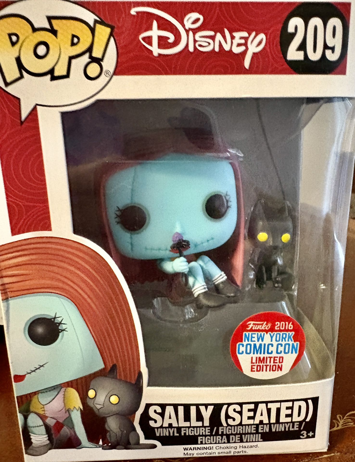disney sally (seated) funko 2016 new york comic con limited edition #209