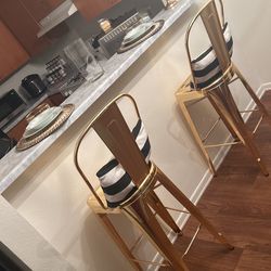 Gold Bar Stools