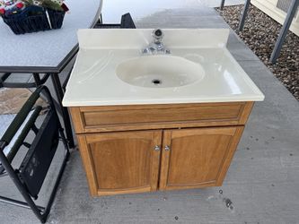Bathroom Sink And Cabinet