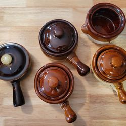 Lot of Ceramic Onion Soup Bowls