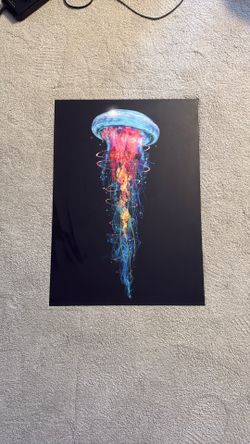 Metal Jellyfish Wall Art