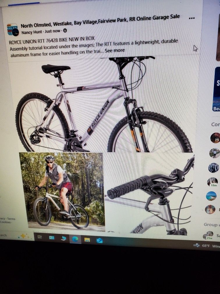 ROYCE MOUNTAIN BIKE. NEW IN BOX