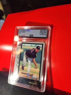 ROY HALLADAY HOF 1998 Bowman Chrome Rookie RC Card #75 MPE 9.5 MT+ Blue Jays