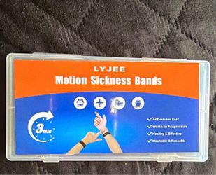 LYJEE Acupressure Wrist Bands for Motion Sickness Nausea Relief Washable