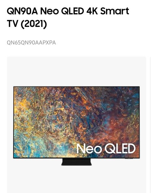 SAMSUNG 65"INCH NEO QLED 4K Q90A