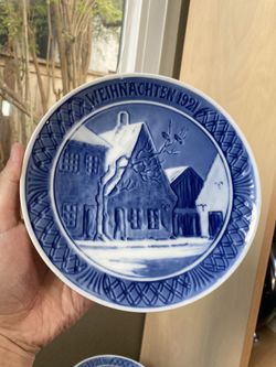 Royal Copenhagen #163 1921 Edition Year Plate German Version 7”