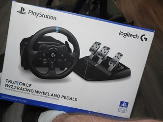 PS5 racing wheel and pedals