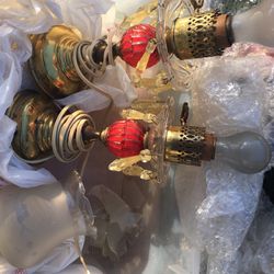 Two vintage 12 inch lamps only $20 firm