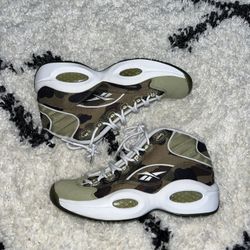 Reebok Question Mid mita sneakers X Bape 1st Camo 2016