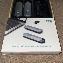 Wireless HDMI Transmitter R2 (Cord Less Hdmi Cable) Bluetooth 