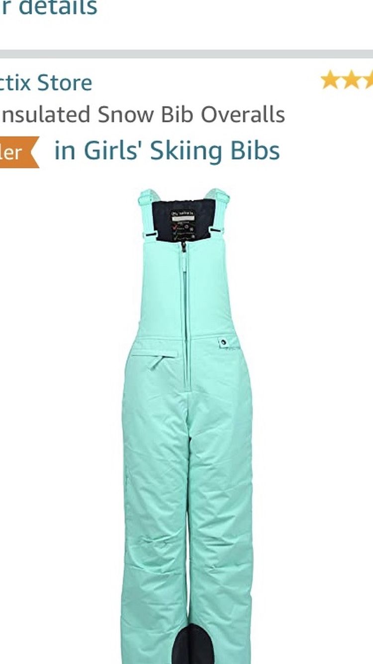 Girls Snow Bibs