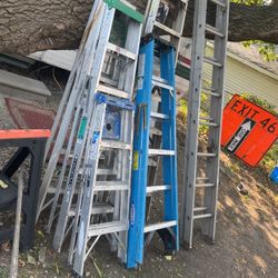 6 Ladder Lot Werner Louisville Husky 6ft 4ft Ladder Lot