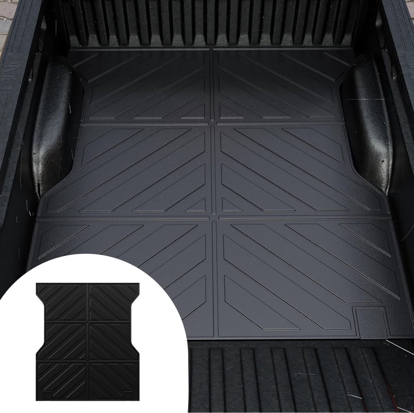 Truck Bed Mat Compatible with 2024 Toyota Tacoma 5 Ft Truck Bed Liner All Weather Bed mat 2024 Tacoma Accessories (2024,5ft Truck Bed Mat