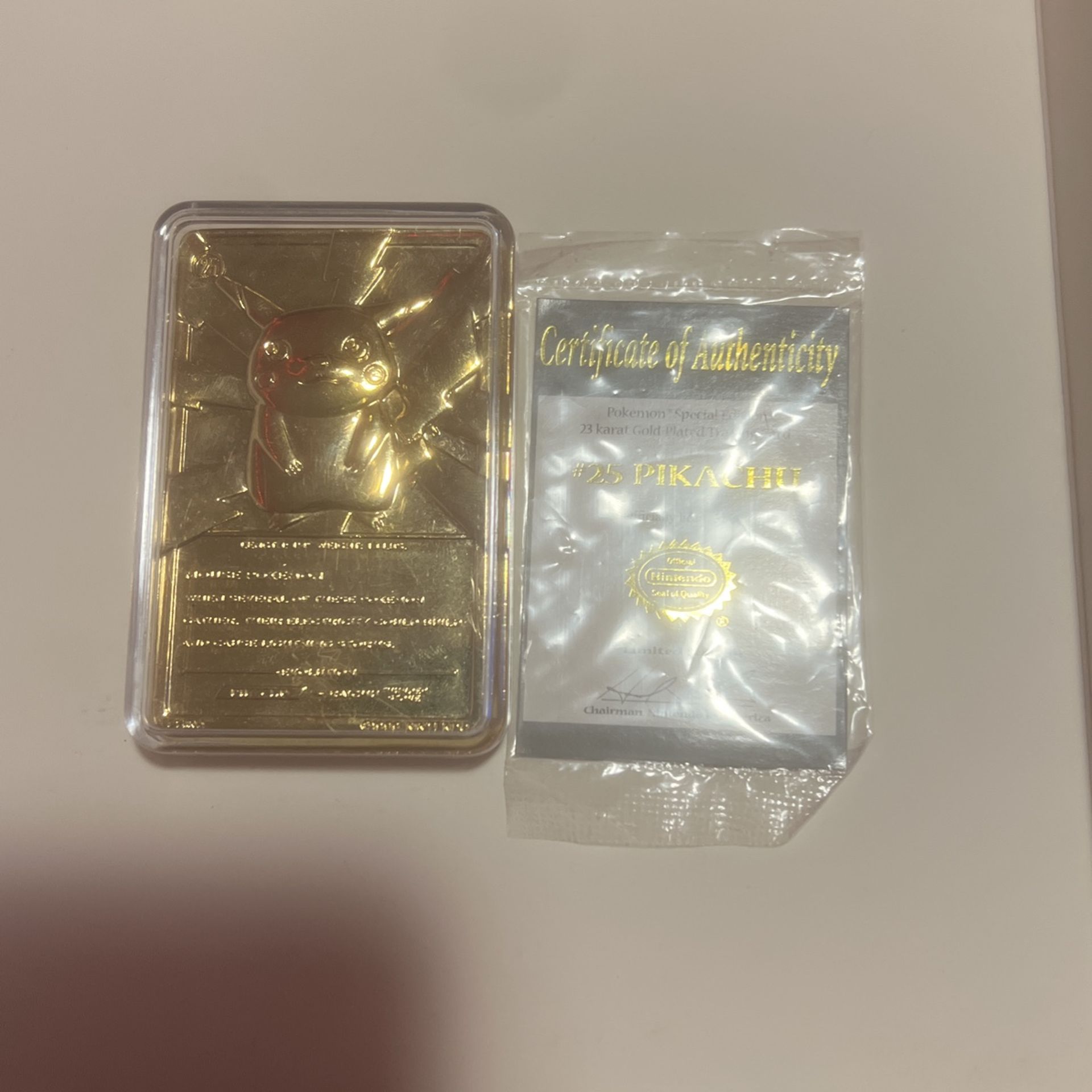 23 Kart Gold Plate Pikachu