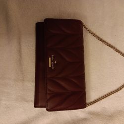 Kate Spade wristlet clutch Plum