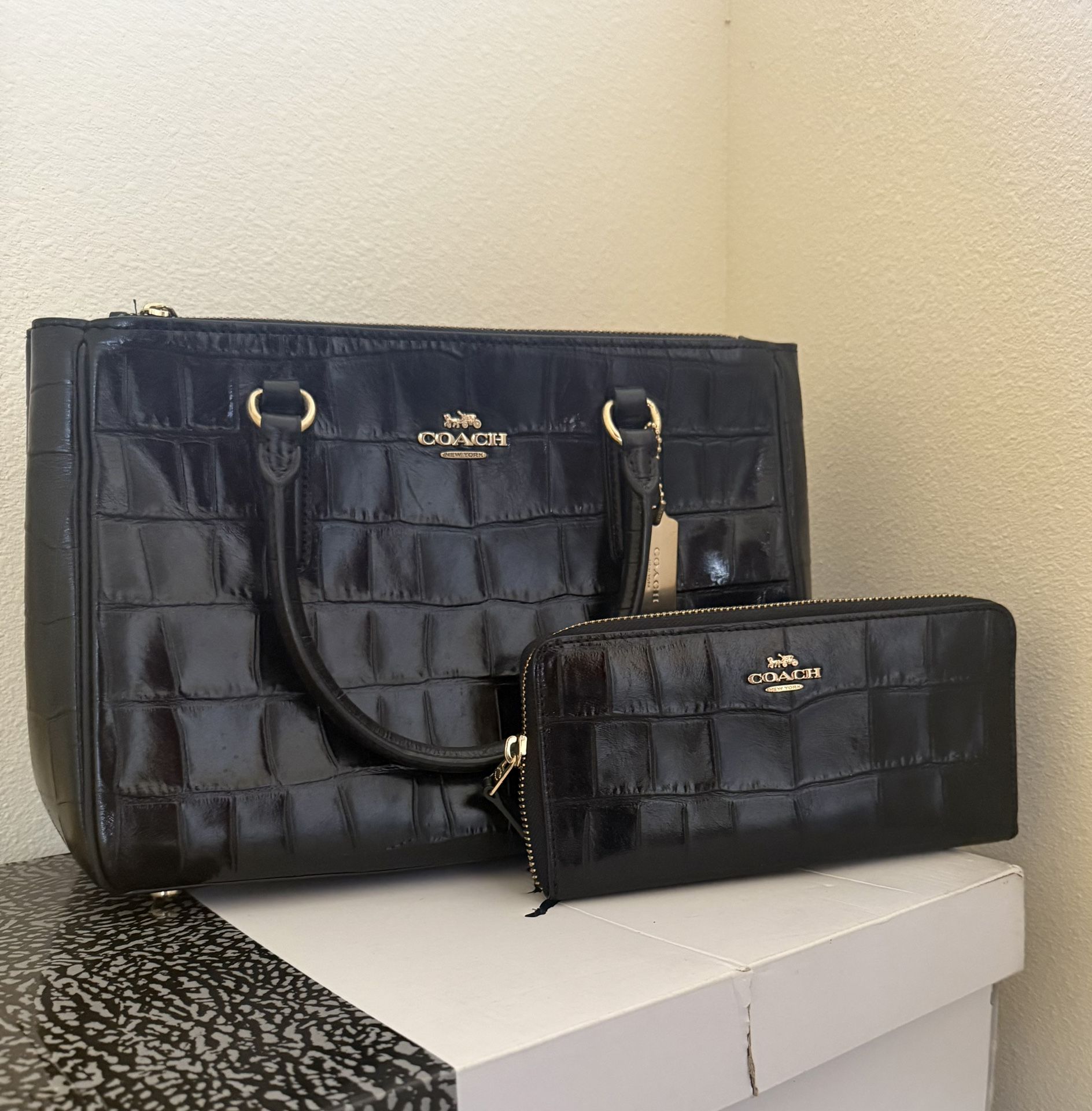 Coach Bag With Matching Wallet