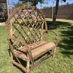 Small Handmade Wooden Bench 