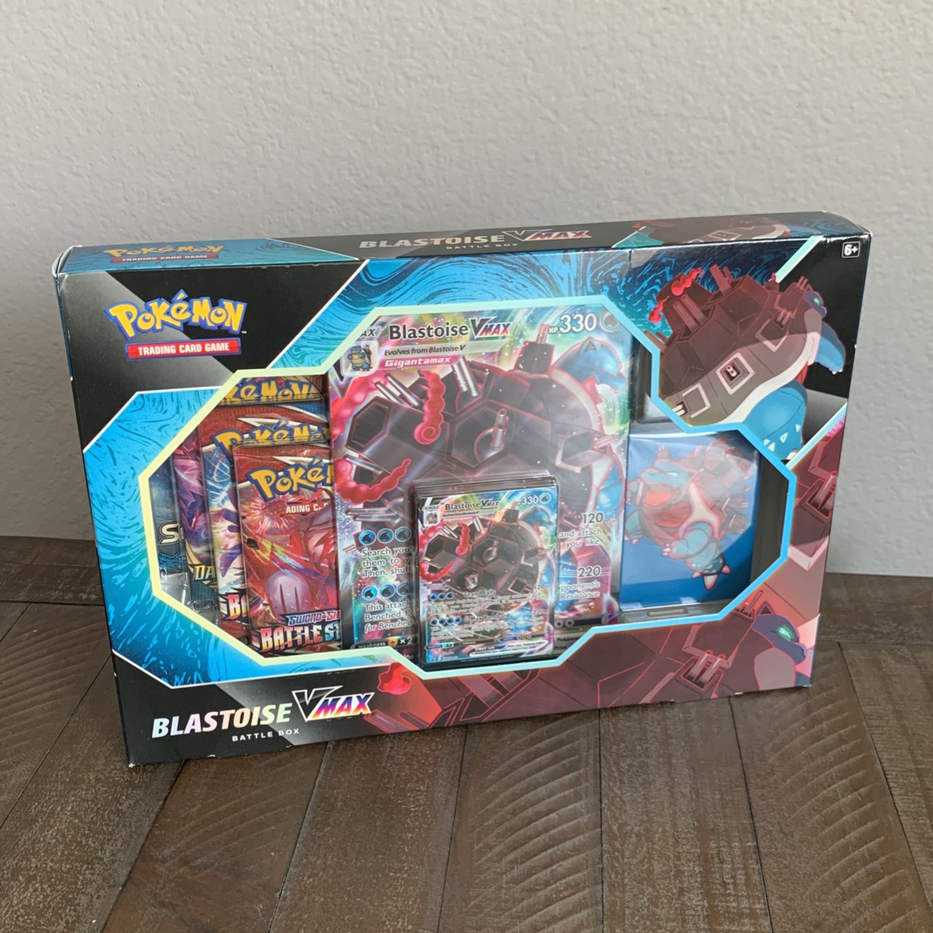 Pokemon TCG Blastoise VMAX Box Collection Factory Sealed Battle Box